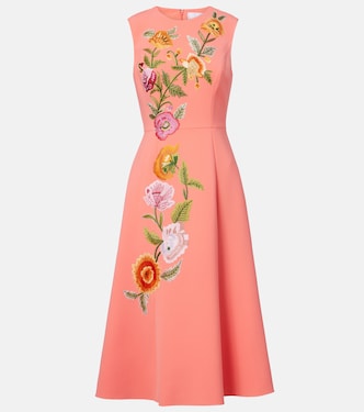 Vestido de cóctel floral bordado | Carolina Herrera