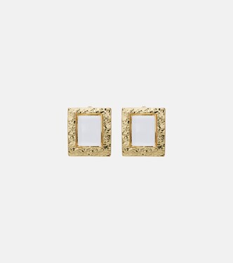 Pendientes chapados en oro de 18 ct | Rebecca Vallance