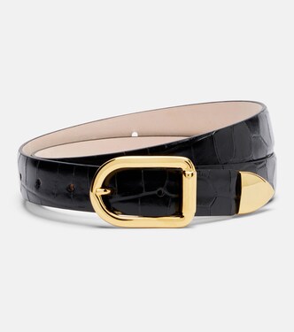 Mija croc-effect leather belt | Déhanche