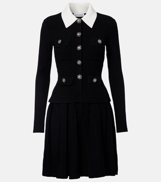 Embellished pleated minidress | Self-Portrait