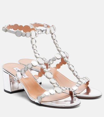 Afterglow 50 leather sandals | Aquazzura
