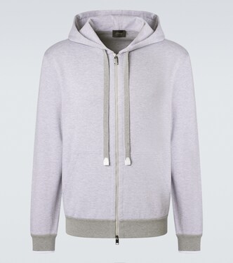 Cotton-blend zip-up hoodie | Brioni