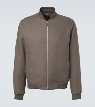 Linen bomber jacket | Zegna