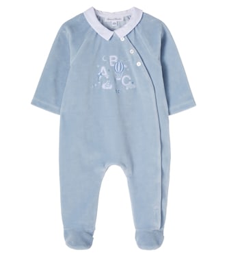 Baby cotton-blend velvet onesie | Tartine et Chocolat