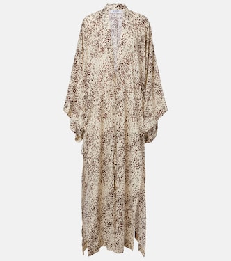 Leopard-print cotton beach cover-up | The Attico