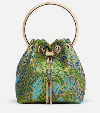 Bon Bon brocade bucket bag | Jimmy Choo