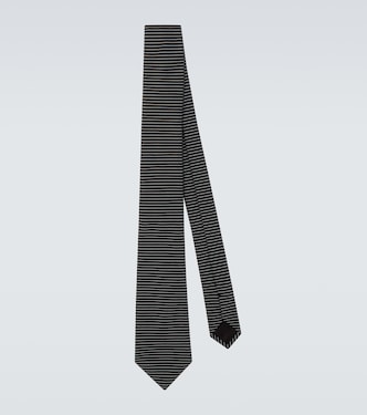 Striped silk tie | Giorgio Armani