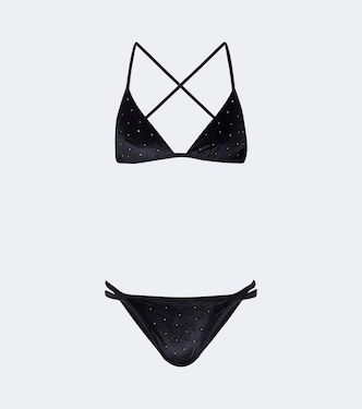 Verzierter Bikini aus Samt | Balmain
