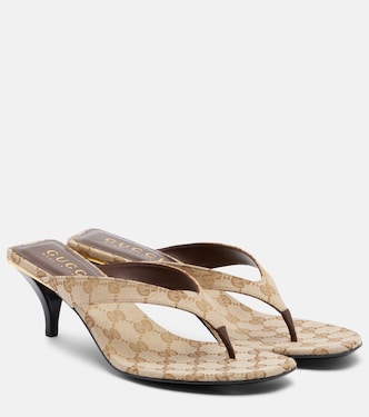 Vittoria GG canvas thong sandals | Gucci