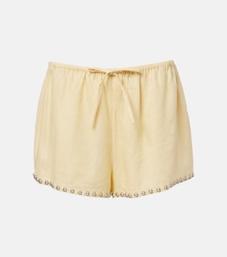 Short Paddle en lin à ornements | Staud