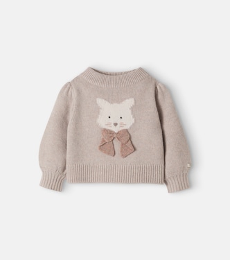 Baby Denna intarsia wool sweater | Donsje