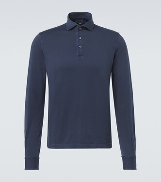 Cotton piqué polo shirt | Fedeli