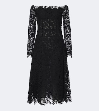 Off-shoulder lace bustier dress | Fendi