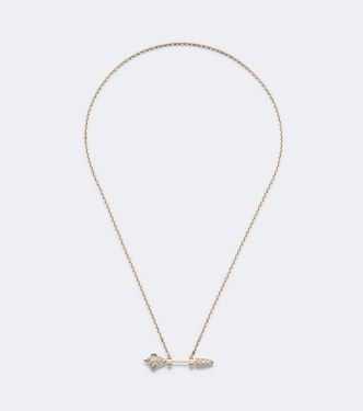 Halskette Python aus 9kt Gelbgold mit Diamanten | Yvonne Léon