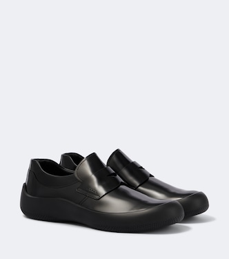 Leather penny loafers | Prada