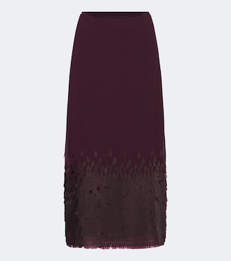 Vestido midi Connie de chifón con lentejuelas | Joseph