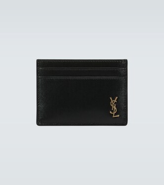 Tiny Cassandre leather card holder | Saint Laurent