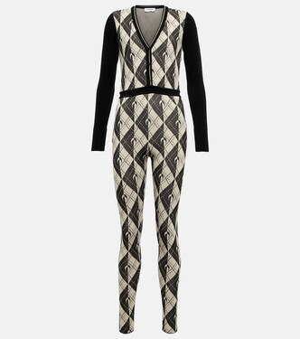 Royal Moon Carreaux knit jumpsuit | Marine Serre