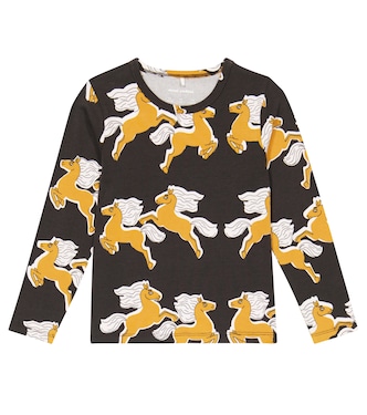 Printed cotton-blend top | Mini Rodini