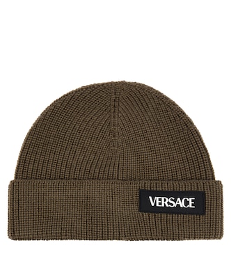 Logo wool beanie | Versace Kids
