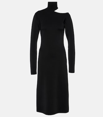 Mockneck jersey midi dress | Ferragamo