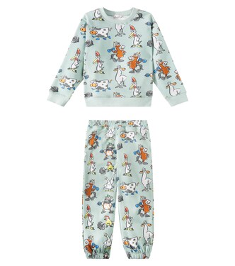 Printed cotton sweatshirt and sweatpants set | Stella McCartney Kids