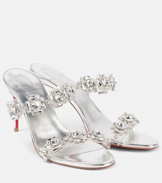 Just Jewel 85 embellished PVC mules | Christian Louboutin