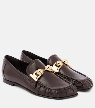 Miles embellished leather loafers | Chloé