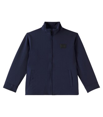 Cotton-blend jersey jacket | Dolce&Gabbana Kids