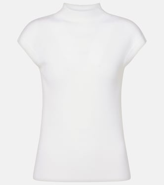Ribbed-knit high-neck wool top | Jardin des Orangers