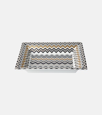 Zigzag Gold decorative tray | Missoni