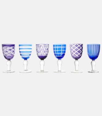 Cobalt set of 6 wine glasses | Polspotten