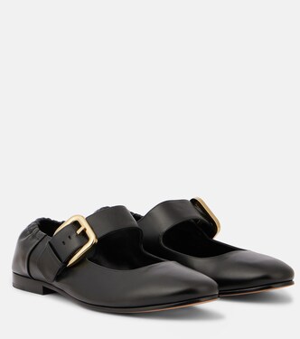 Astaire leather Mary Jane flats | Bottega Veneta