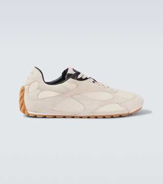 Orbit Flash suede-trimmed sneakers | Bottega Veneta
