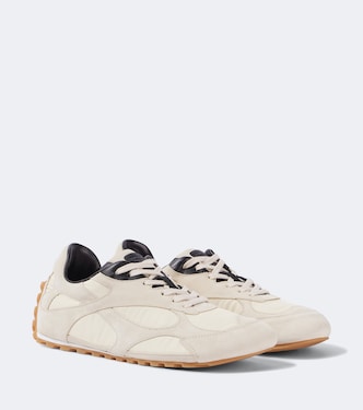 Orbit Flash suede-trimmed sneakers | Bottega Veneta