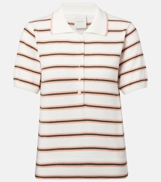 Faustine striped cotton-blend polo shirt | Varley