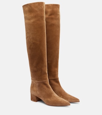 45 suede over-the-knee boots | Gianvito Rossi