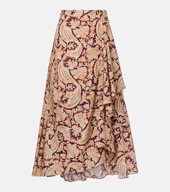 Sabina printed cotton-blend maxi skirt | Ulla Johnson