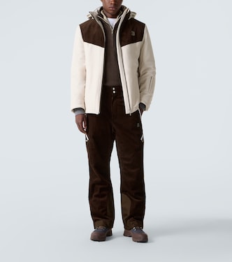 Cashmere-blend half-zip sweater in brown - Brunello Cucinelli