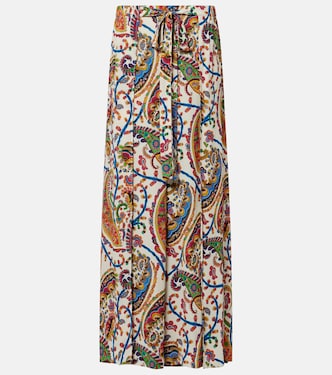 Paisley pleated maxi skirt | Etro