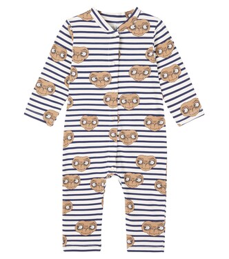 x E.T. Baby cotton-blend jersey onesie | Mini Rodini