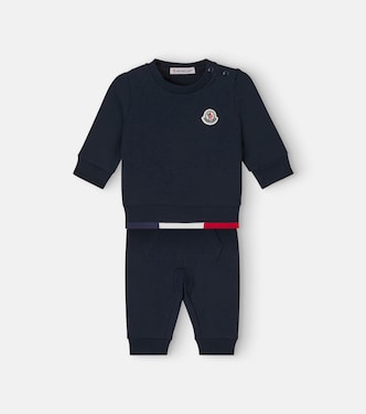 Baby fleece sweatshirt and sweatpants set | Moncler Enfant
