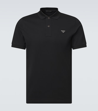 Cotton piqué polo shirt | Prada