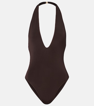 Luna halterneck open-back bodysuit | Zimmermann