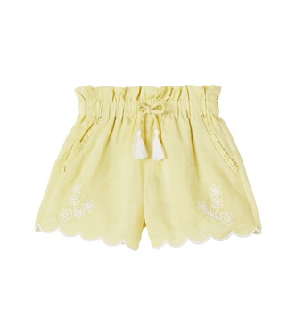 Embroidered ramie shorts | C'era Una Volta