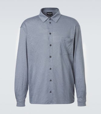 Linen jersey shirt | Giorgio Armani
