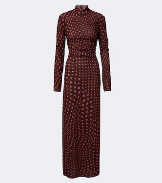 Polka dot mesh maxi dress | Stella McCartney