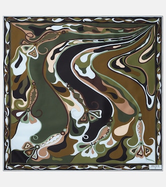 Orchidee silk twill scarf | Pucci