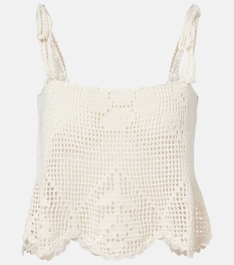 Rose crochet cotton top | Anna Kosturova