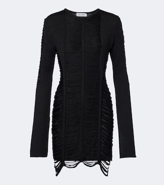Vestido corto con flecos | The Attico